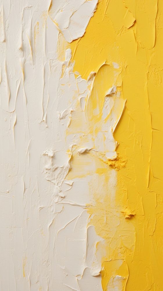 White and yellow plaster rough paint. AI generated Image by rawpixel.